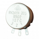 Потенциометр (резистор переменный) RV24YN 20S B502 127C, THT 5 кОм
